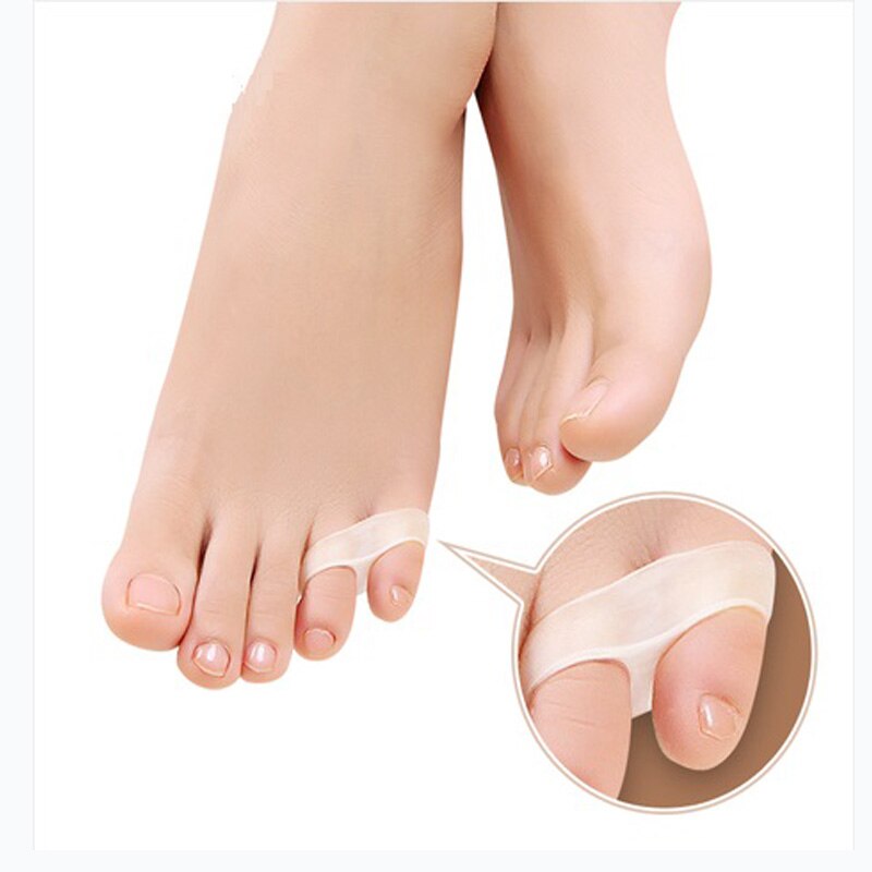 4 st = 2 par silikon lilltå pinky pinkie tåskydd orthotics separator svanstå plattång daglig användning 4 st innersula