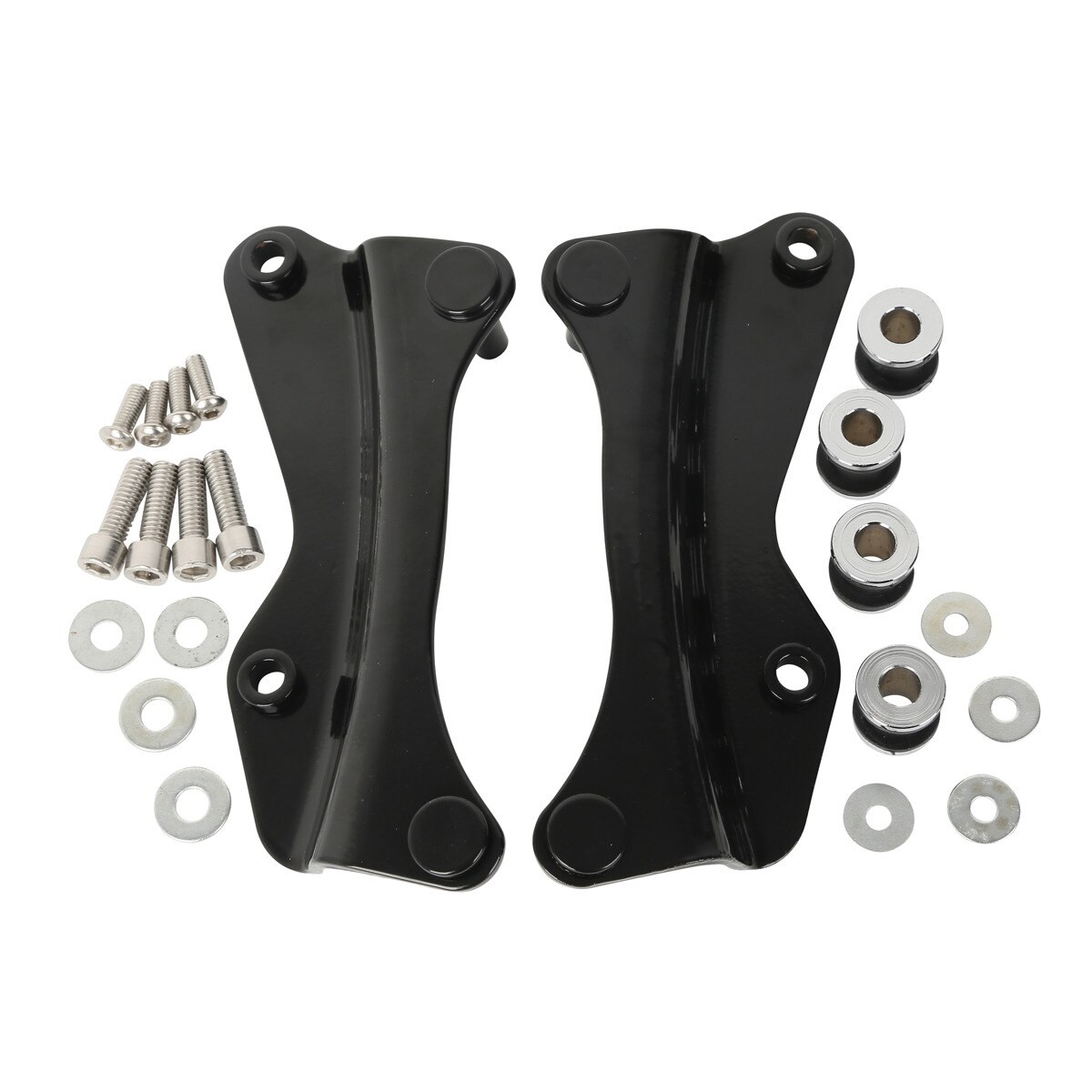 Kit de matériel d&#39;amarrage de moto 4 points pour Harley Touring Road King Street Glide Special CVO -2022: Black