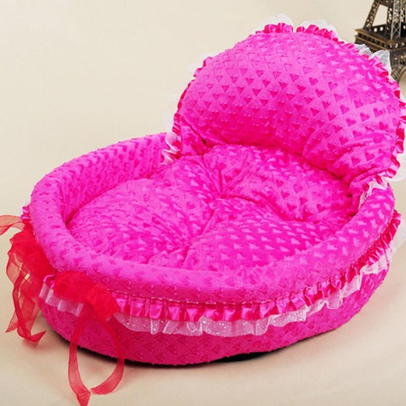 Koiran sängyt pehmeät päiväunet pitsit prinsessa bowknot tyyliset sänky rusetit pienille ja isoille koirille lemmikit koirakotitarvikkeet tarvikkeet