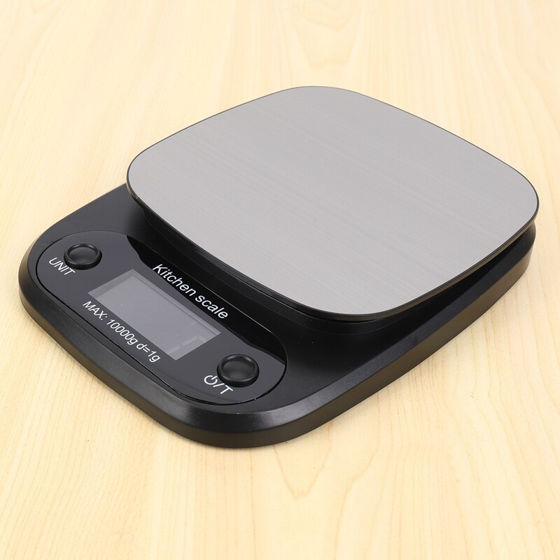 Keuken Weegschalen Voedsel Bakken Gewicht Digitale Lcd Elektronische Weegschaal 10Kg (Grijs)