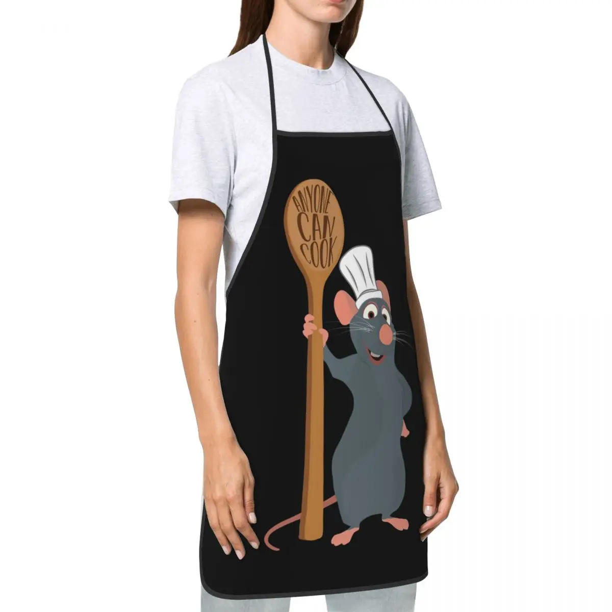 Gran Chef Ratatouille Remy delantal Cocina Chef cocinar hornear babero hombres mujeres cualquier persona puede cocinar Tablier cocina para pintar