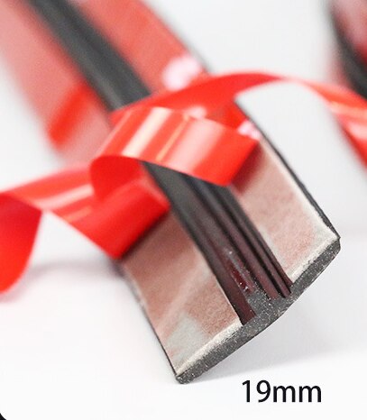 19/14Mm Auto Dak Rand Flexibele Voorruit Zonnedak Rubberen Afdichting Trim Voorruit Afdichting Waterdichte Strip Adhesive: 19mm  4.5M 15Ft