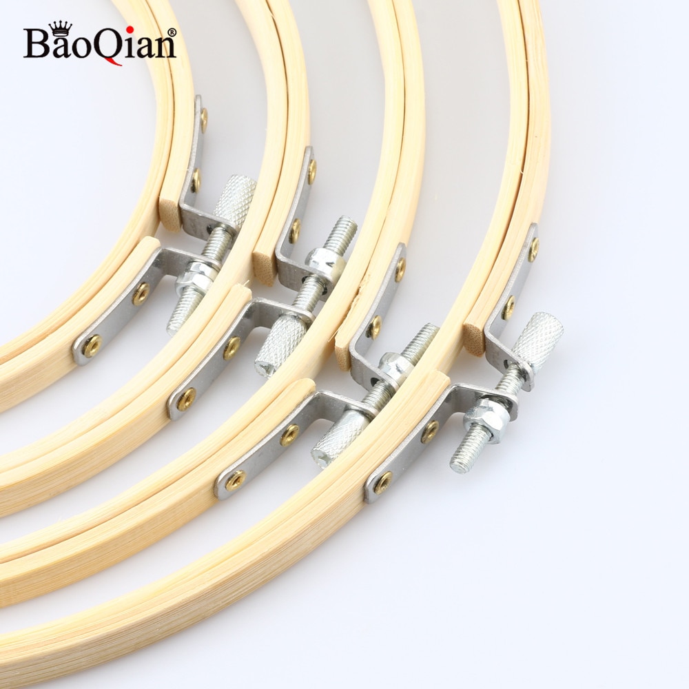 10-34cm Cross-Stitch Embroidery Bamboo Frame Hoop Circle Embroidery Shed Round Loop DIY Needwork Household Sewing Tools