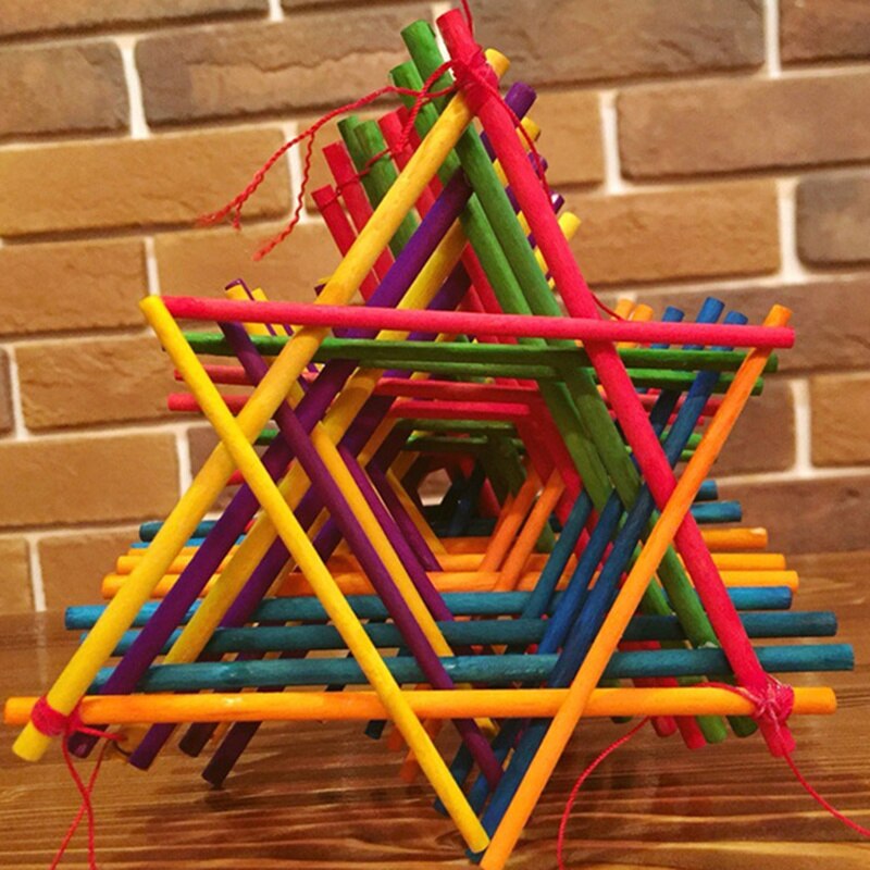 50Pcs Natural Wooden Pop Popsicle Sticks 10/15CM Length Wood Craft Ice Cream Sticks Popsicle Round Sticks DIY Popsicle Tools