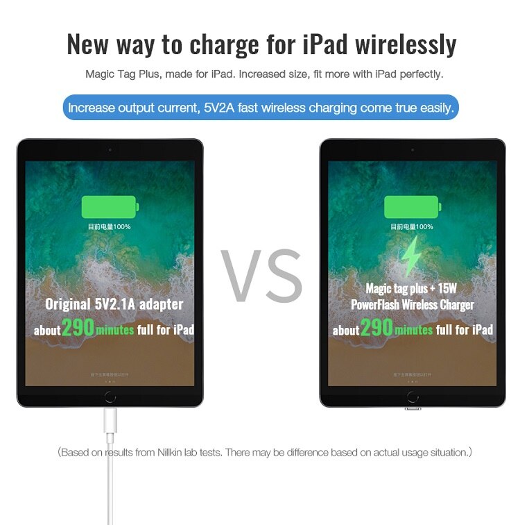 Wireless Charging Receiver For iPad 10.2 / 9.7 / 12.9 for iPad Pro 10.5 Nillkin Magic Tag X Qi Wireless Charger Receiver Chip