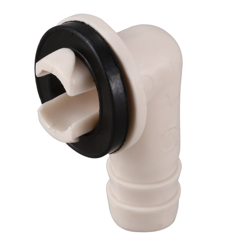 Top Air Conditioner Ac Drain Hose Connector Elbow Fitting with Rubber Ring for Mini-Split Units and Window Ac Unit 3/5 Inch