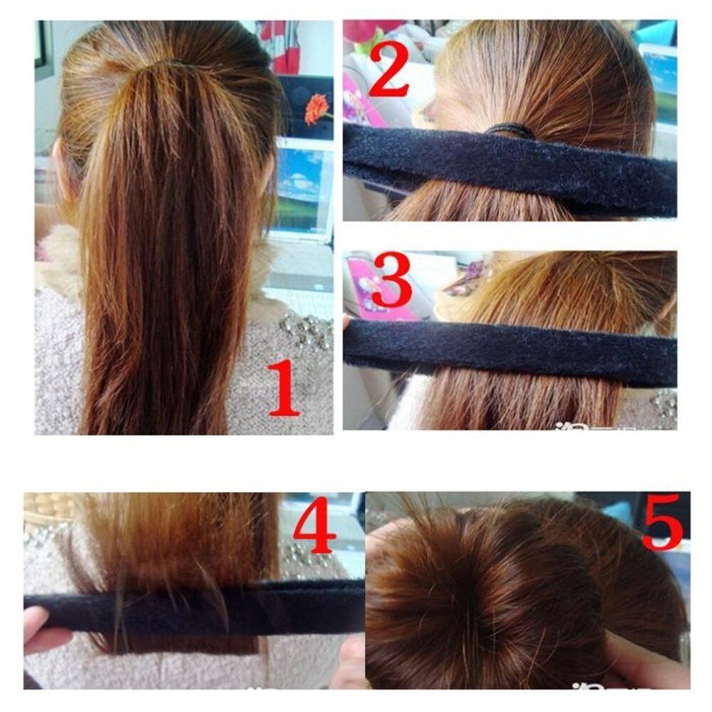 Hestehale flette vri hårstang smultringer knopp hodebånd ball fransk vri magisk gjør-det-selv-verktøy bollemaker søt fransk rett