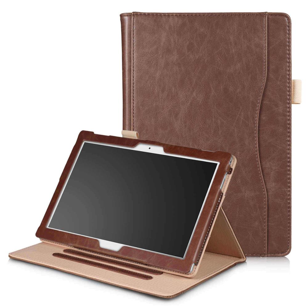 Kemile Mince étui en cuir intelligent Pour Lenovo Tab 4 10 TB-X304L TB-X304F/N Tab 4 10 Plus TB-X704L TB-X704F/N Housse étui pour tablette: Marron