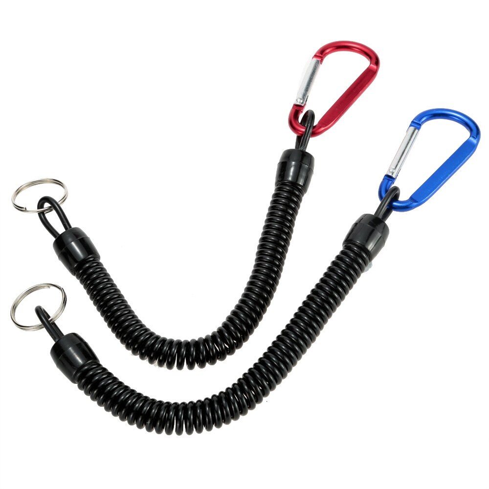 Protector de cuerda con bobina para pescado, 2 uds., 1,4 m, varilla de polo de pescado, cuerda elástica, herramienta de aparejos de pesca