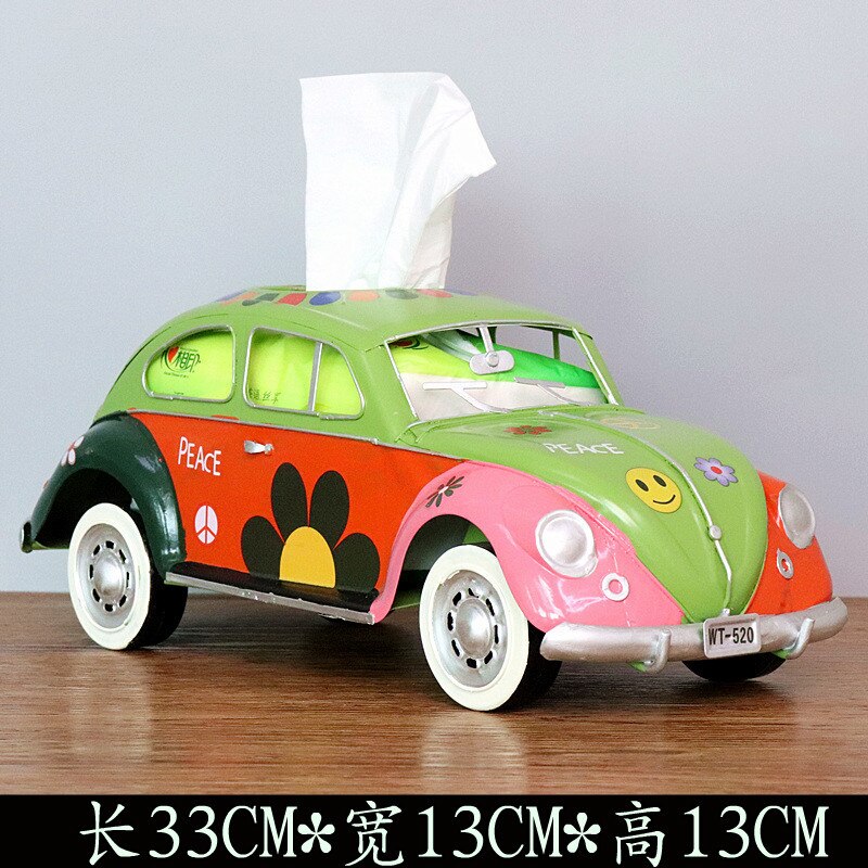 Amerikaanse Retro Creatieve Servet Lade, Tissue Box, Auto, Bestelwagen, Bus, bar Restaurant Hotel Thuis Woonkamer Decoratie Ornamenten: F