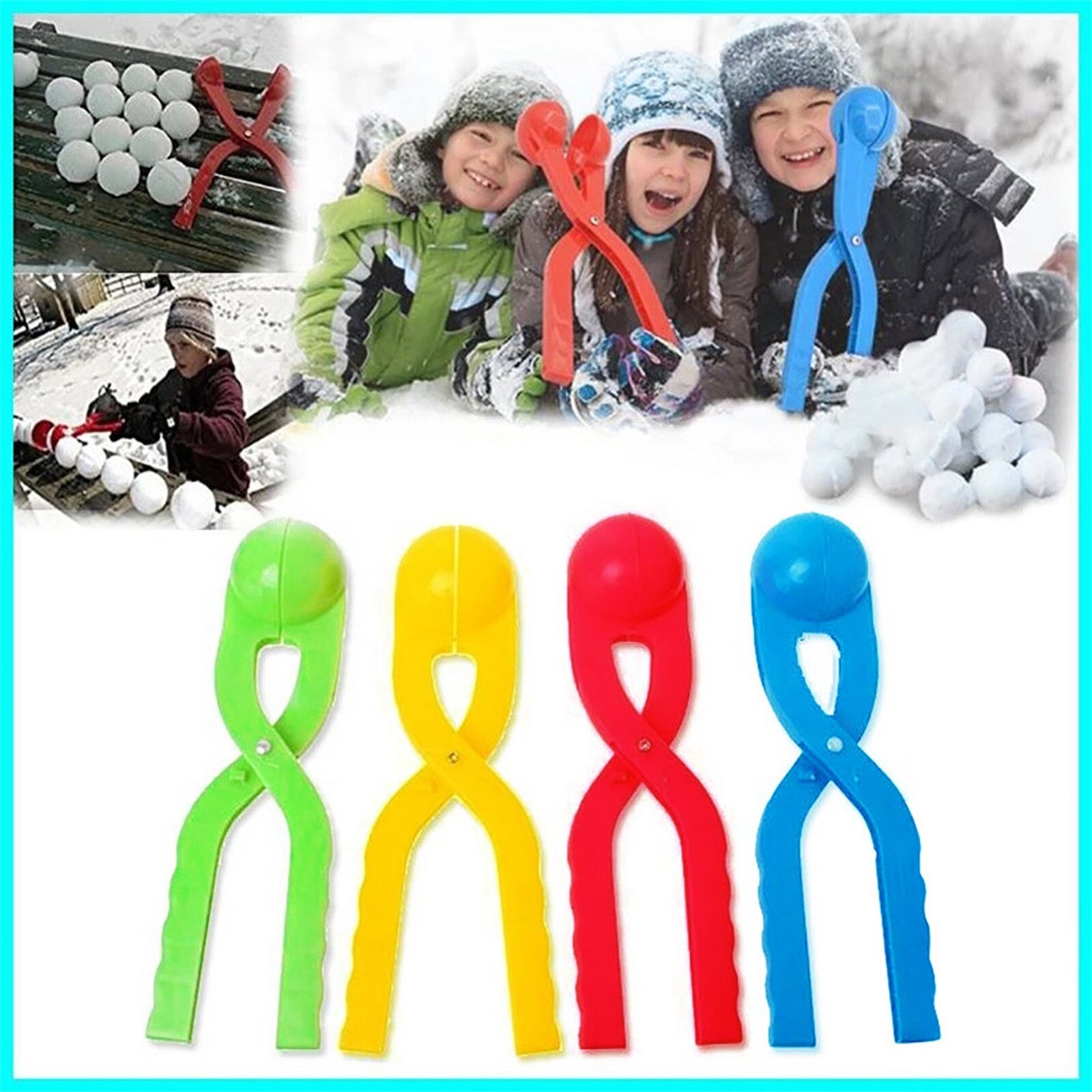 Sneeuwbal Maker Clip Tool Kids Speelgoed Voor Winter Outdoor Sport Outdoor Sneeuw Spelen Ouder-kind Interactief Speelgoed Детские Игрушки