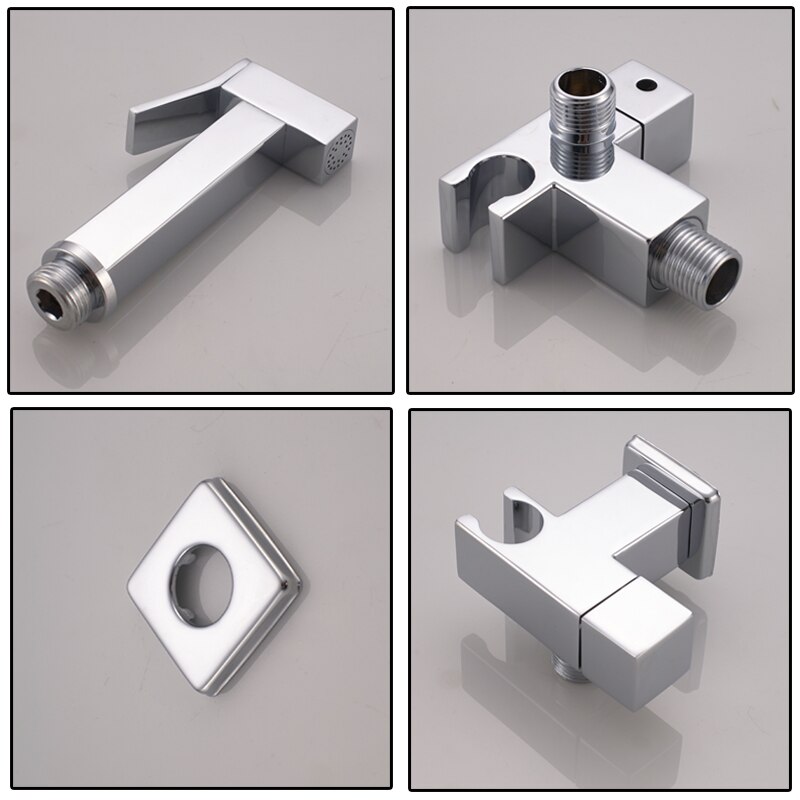 ULGKSD Bidet Kranen Chrome Messing Sproeier Nozzle en Koud Water Para