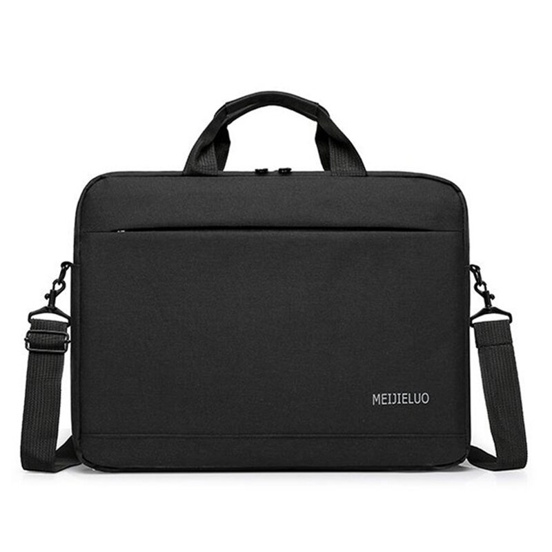 Laptop Bag Sleeve For 13",14",15 Inch Bag For Macbook Air Pro 13.3" 15.6" Waterproof Notebook Handbag shoulder Bag macbook case: Black