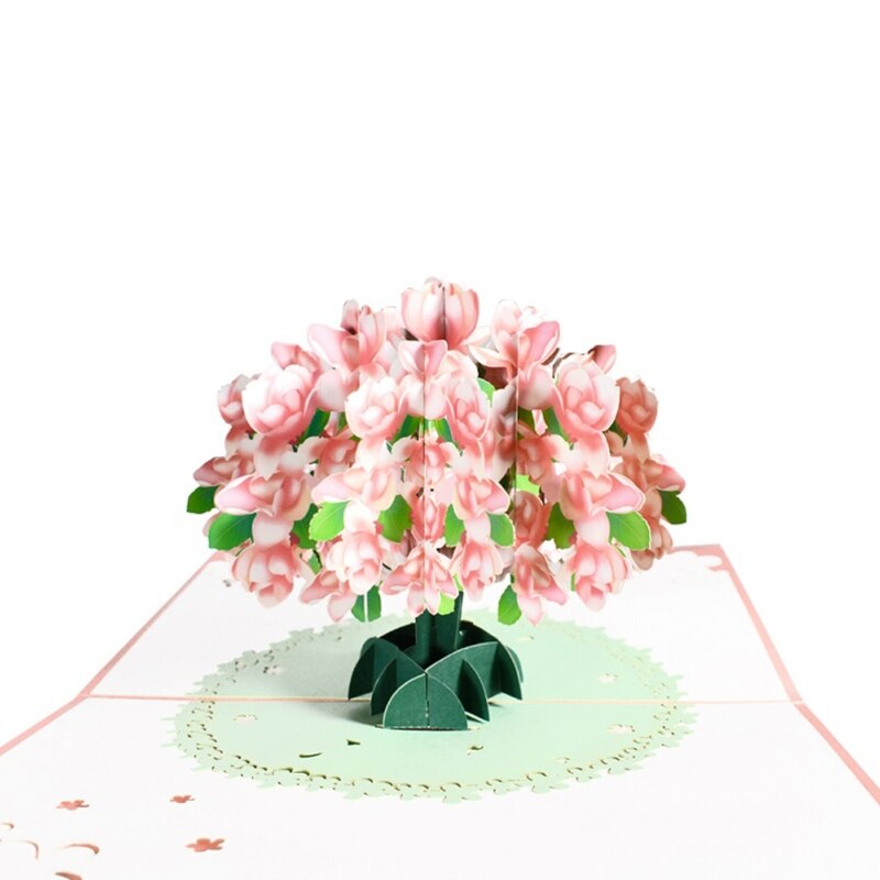 3D Pop-Up Flower Floral Greeting Card for Birthday Mothers Father's Day Wedding R9JC: 1