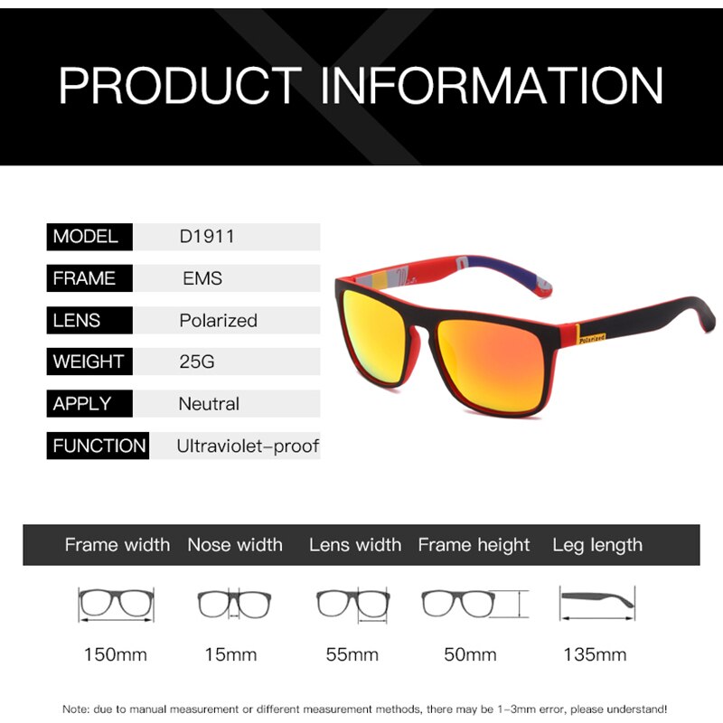 Brand Fishing Polarized Glasses Mens Women Night Vision Driving Goggle Camping Hiking Eyewear Sports Sunglasses With Rope