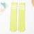 Calzini per bambini per ragazze ginocchia lunghe stampa calzini lunghi al ginocchio calzini a righe in cotone per bambini calzini sportivi per bambino da 0 a 6 anni: Green Socks