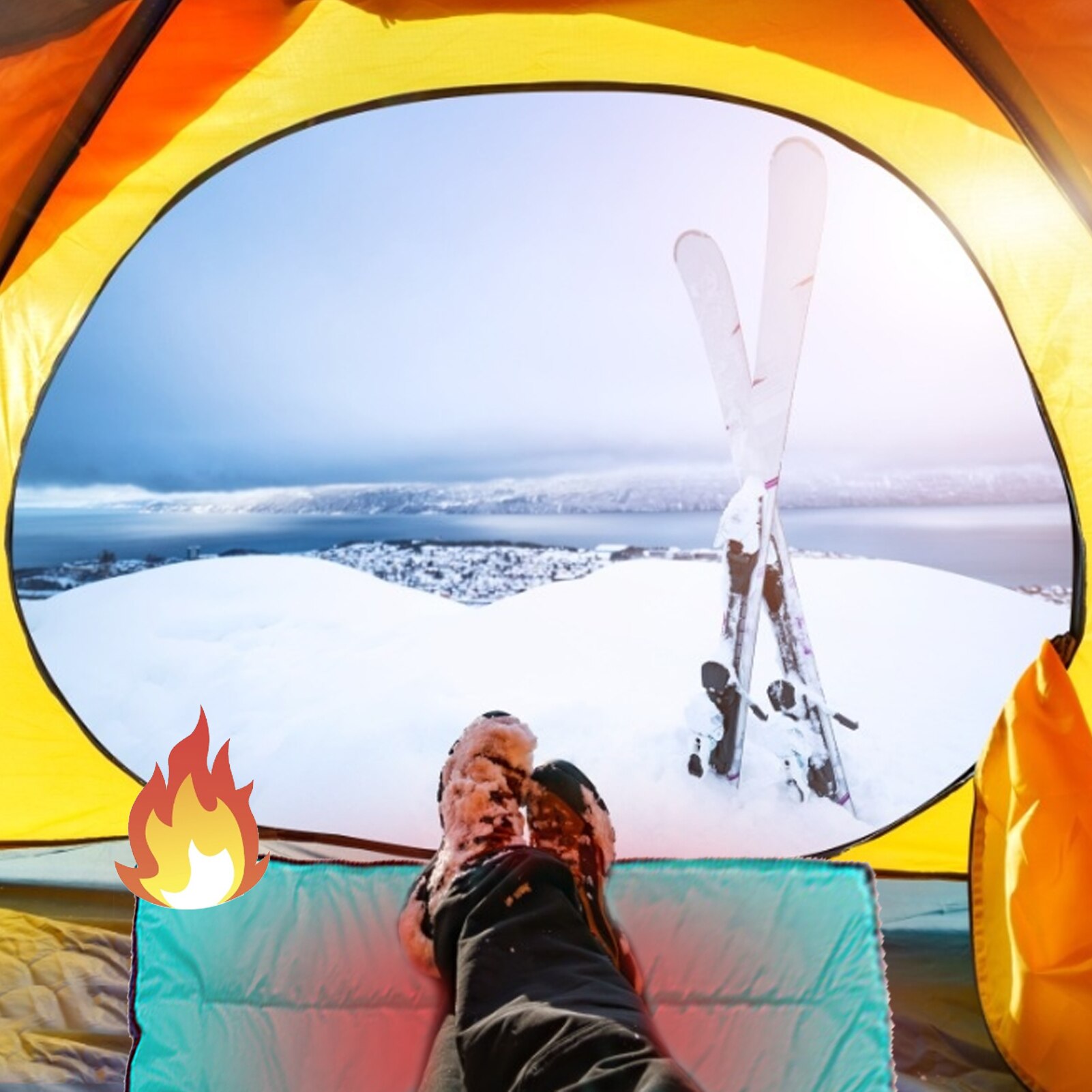 Saco de dormir eléctrico con 3 niveles de temperatura ajustables, impermeable, para invierno, calefacción, para acampar