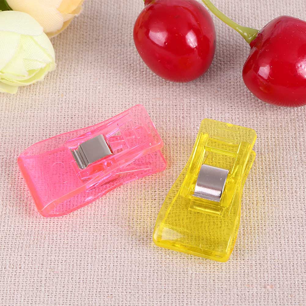 50pcs Sewing Clip Plastic Clamp DIY Practical Fastener Home Fabric Craft Multicolor Patchwork Tool Knitting Easy Apply