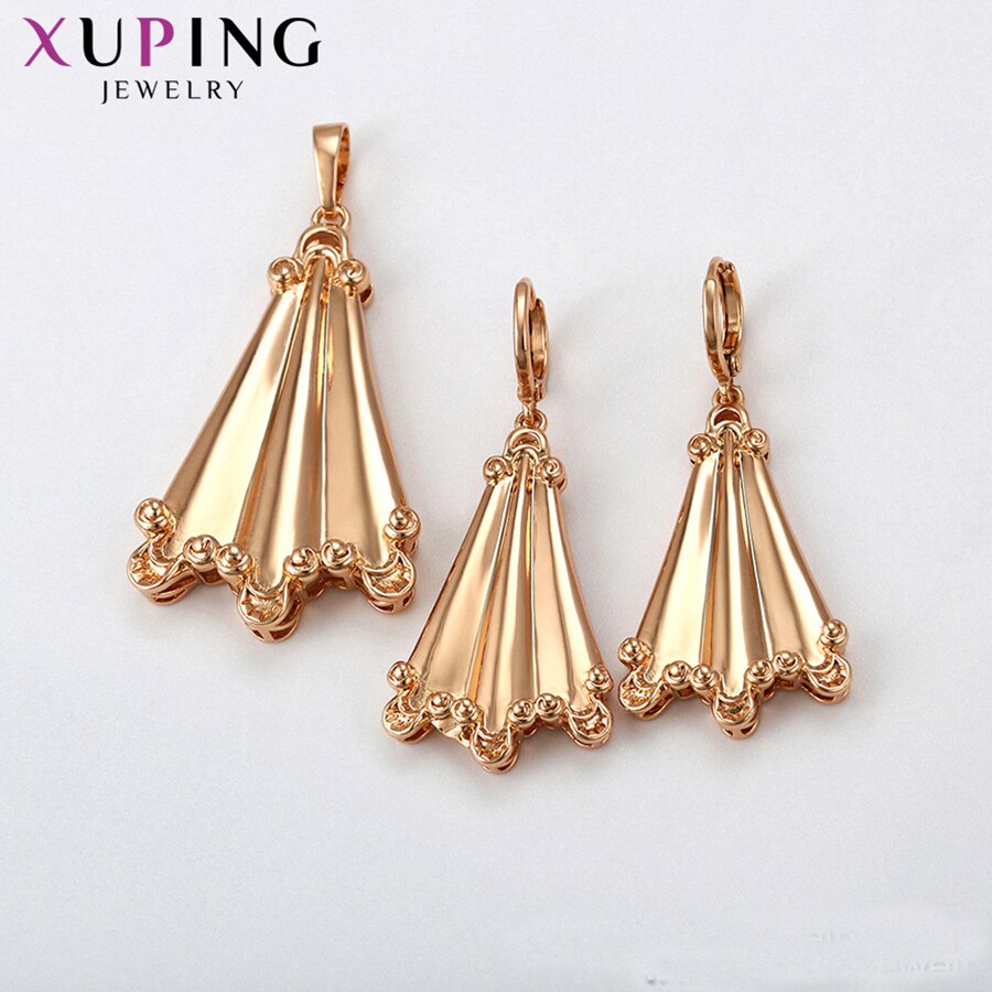 Xuping Color oro plateado exquisito juegos de joyas para mujer de estilo africano Essentia delicado S200.6-65345