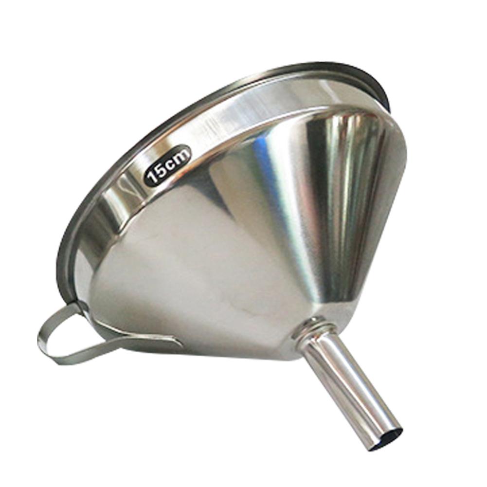 11/13/15cm Stainless Steel Cone Funnel Pour Red Wine Oil Liquid Hopper Kitchen Gadgets Home Tool Utensils: XL