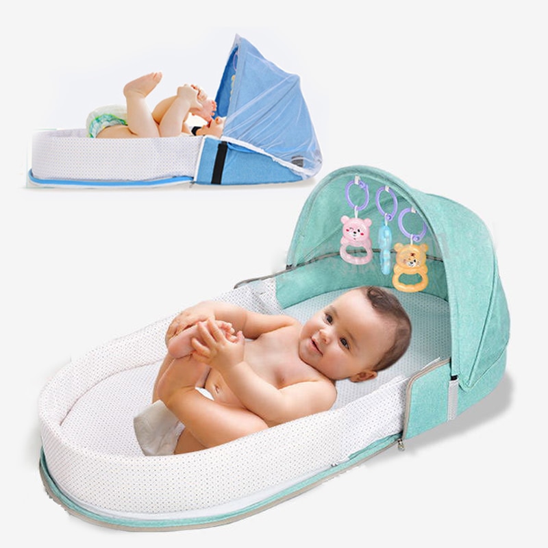 Bærbar baby reden seng til drenge piger rejseseng spædbarn bomuld vugge krybbe baby bassinet nyfødt seng