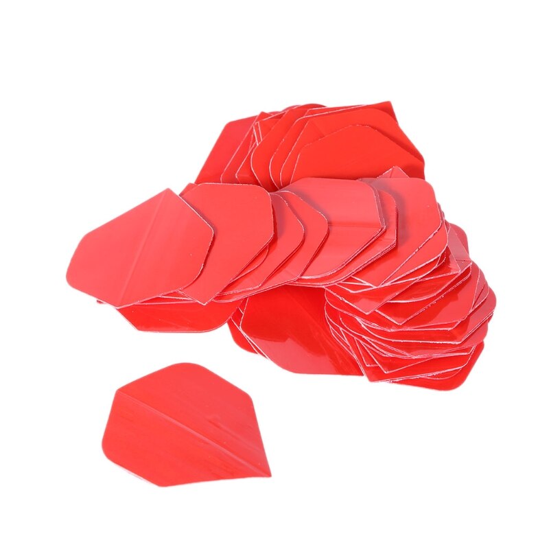 50pcs/lot Pure Color Dart Wing Tail PET Darts Flights