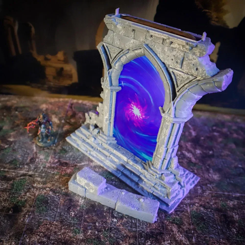 Portal mágico impreso en 3D, decoración para el hogar, decoración para sala de estar, novedoso, accesorios decorativos (necesita insertar teléfono móvil)