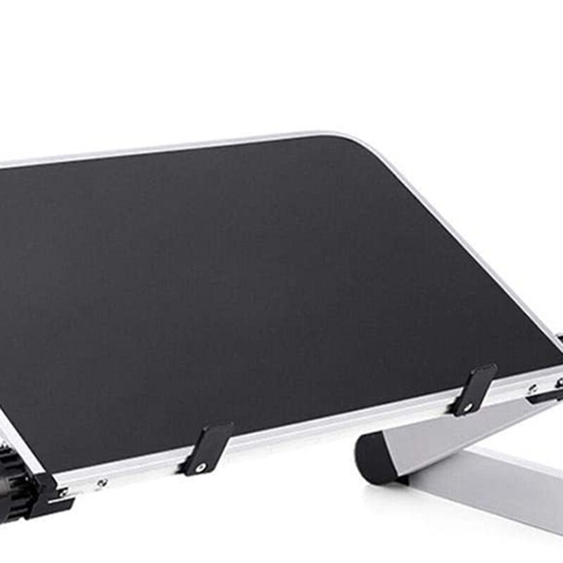 Hopfällbart laptopställ knä skrivbordsbord för säng soffa picknick frukost bokställ justerbar höjd 360 graders vinkel
