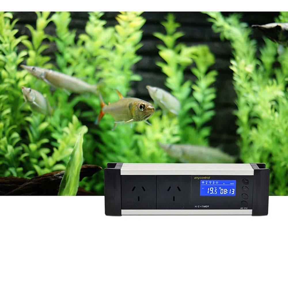 Termostato para tortugas y Reptiles, controlador de temperatura con Sensor impermeable, accesorios de acuario