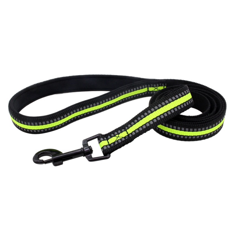 Reflective Pet Dog Leashes safe Walking Training Pet Dog Lead leash Traction Rope Pitbull Bulldog Dogs Outdoor Leashes: Light green