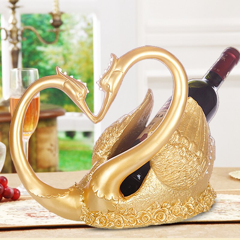 Europäischen Rotwein Halfter wohnzimmer luxus wein schrank dekorationen Hohe fuß wein glas Halfter haushalt wein flasche Gestell