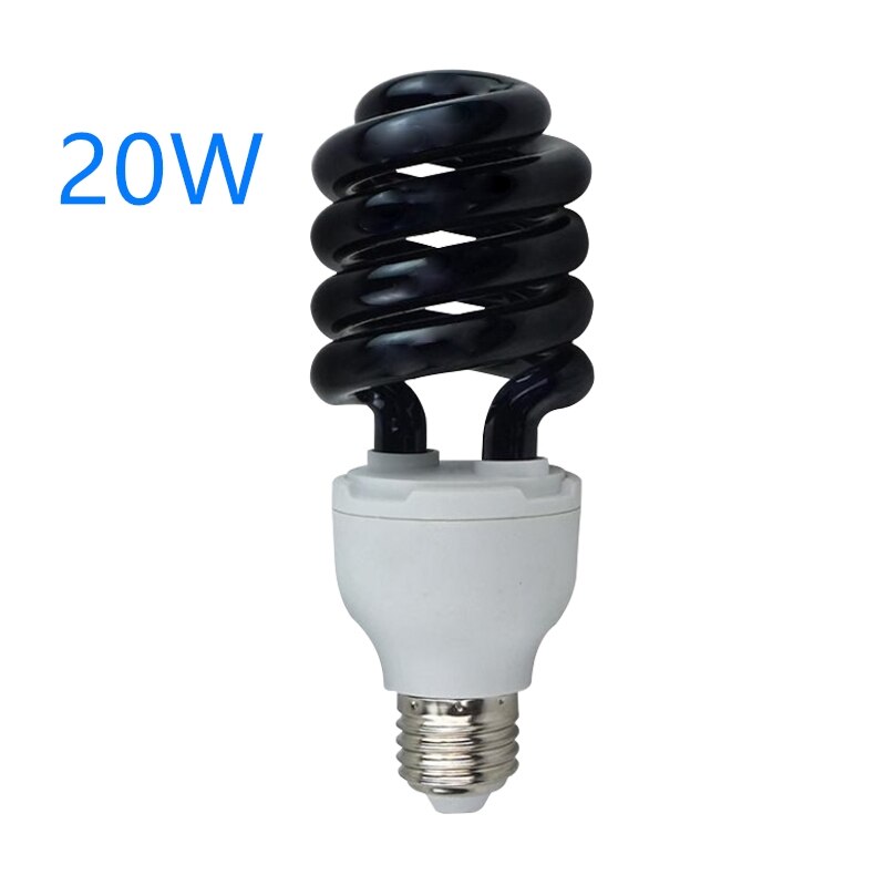 Germicidal Light Portable Tube UVC Sterilizer Kill Dust Mite Eliminator Esterilizador UV Light UV Lamp For Bedroom Hospital Home: 20W Spiral