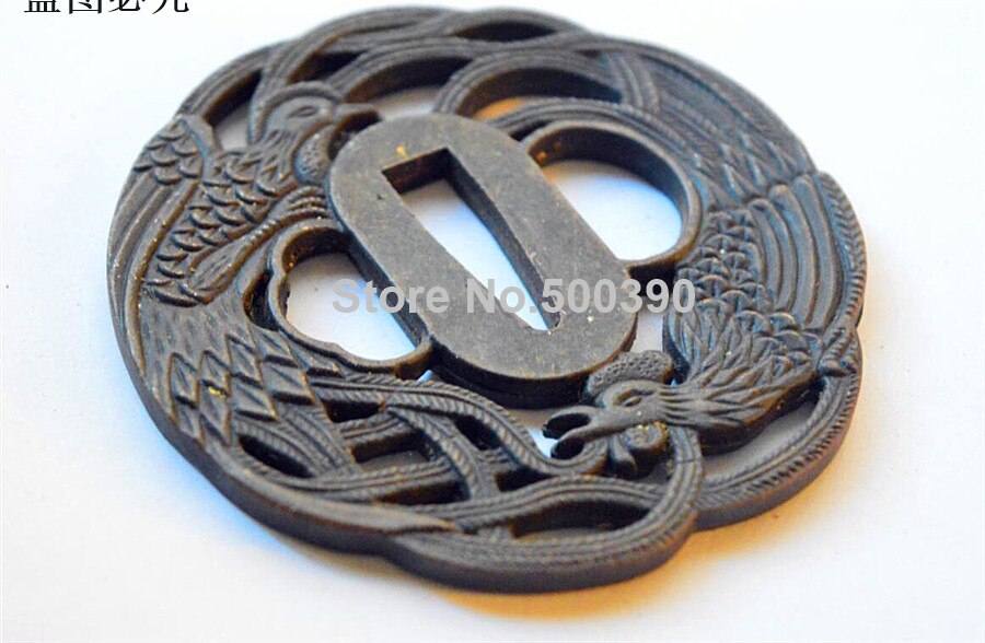 Wonderful Alloy Phoenix Tsuba Guard For Japanese Sword Samurai Katana Wakizashi Katana Fitting