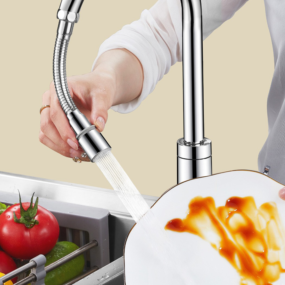 12-50cm Universal Wasserhahn Extender Edelstahl 360 ° Drehung Küchen spüle Anti-Spritz düse Belüfter Verlängerung schlauch Modi