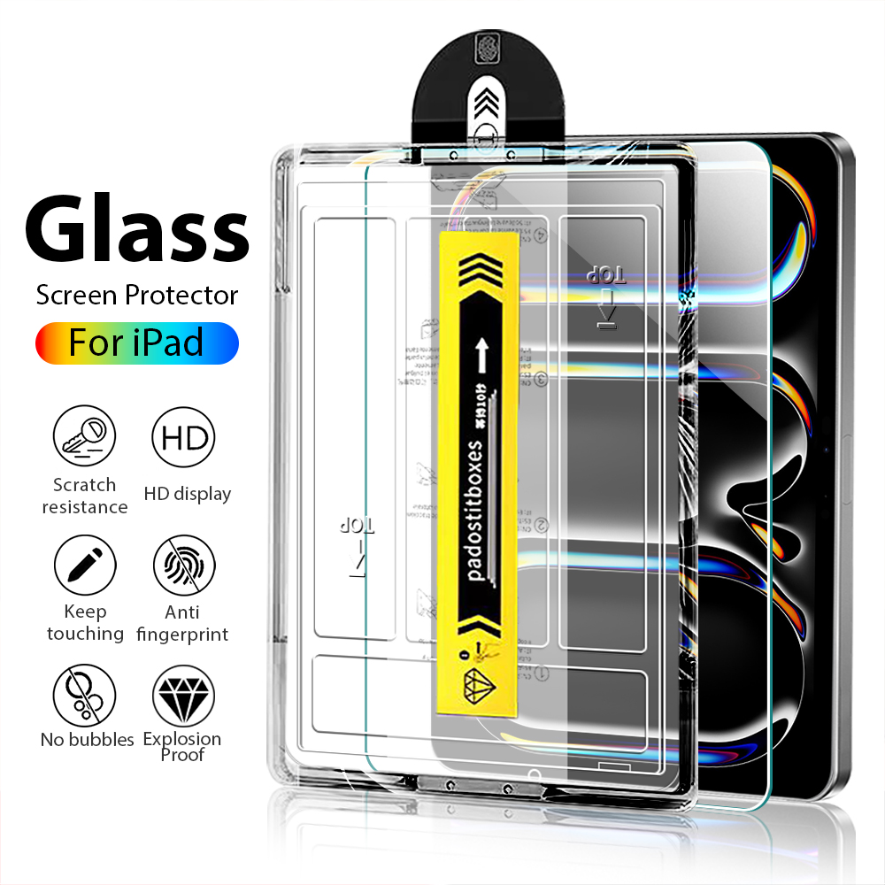 Gehard glas voor Ipad Air 5 4 3 2 1 Pro 13 11 M4 M2 2024 12.9 Screenprotector voor Ipad 10 9 10e 9e Gen 10.9 Mini 6 8e 10.2
