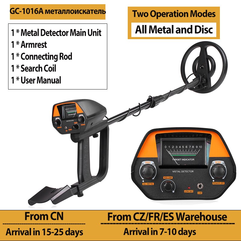KKMOON Unterirdischen Metall Detektor Gold Schatz Detektoren Pinpointer Metall Detektor Jäger Tracker Sucher Metall Finder: GC-1016A