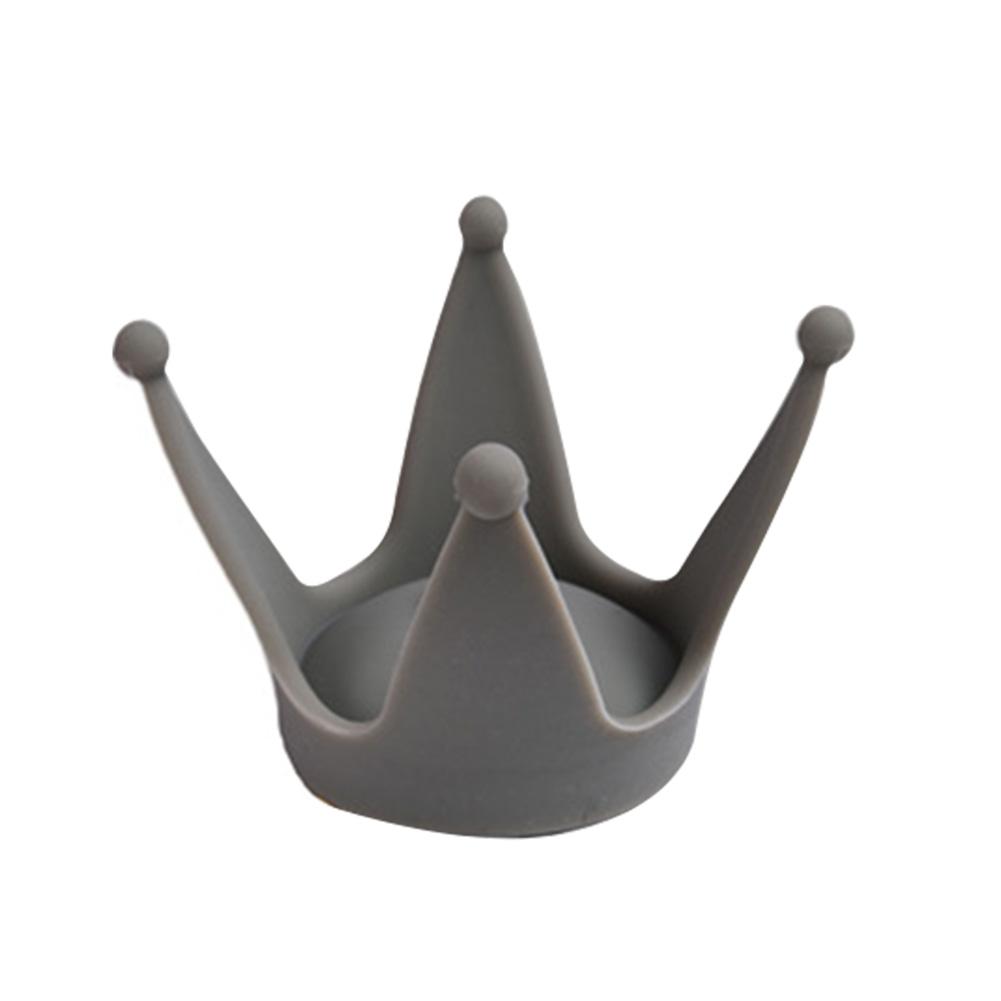 Cuernos para cascos de motocicleta universales, decoración de cascos de plástico suave, corona, 1 Uds.: Gray