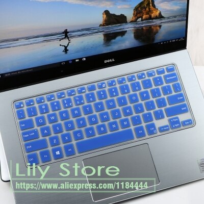 Silicone Keyboard Cover Protector For Dell Xps 13-9343 9350 9360 7347 7348 7352 7353 7359 13Wd 13Br/Bd Xps13 9343: blue