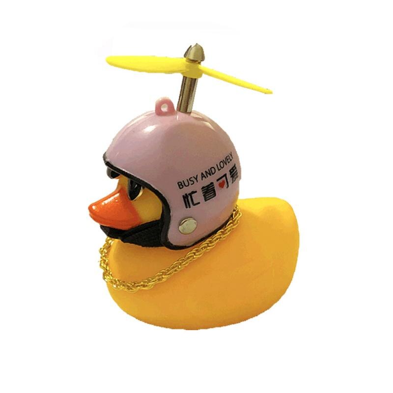 Coche pato con casco de viento roto, pequeño pato amarillo, Motor de bicicleta de carretera, accesorios de ciclismo sin luces: 05