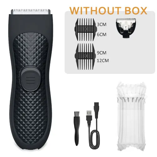 Body Hair Trimmer Heren - Oplaadbare Ball Shaver Groomer - Vervangbare Keramische Meskop - Waterdicht: Groente