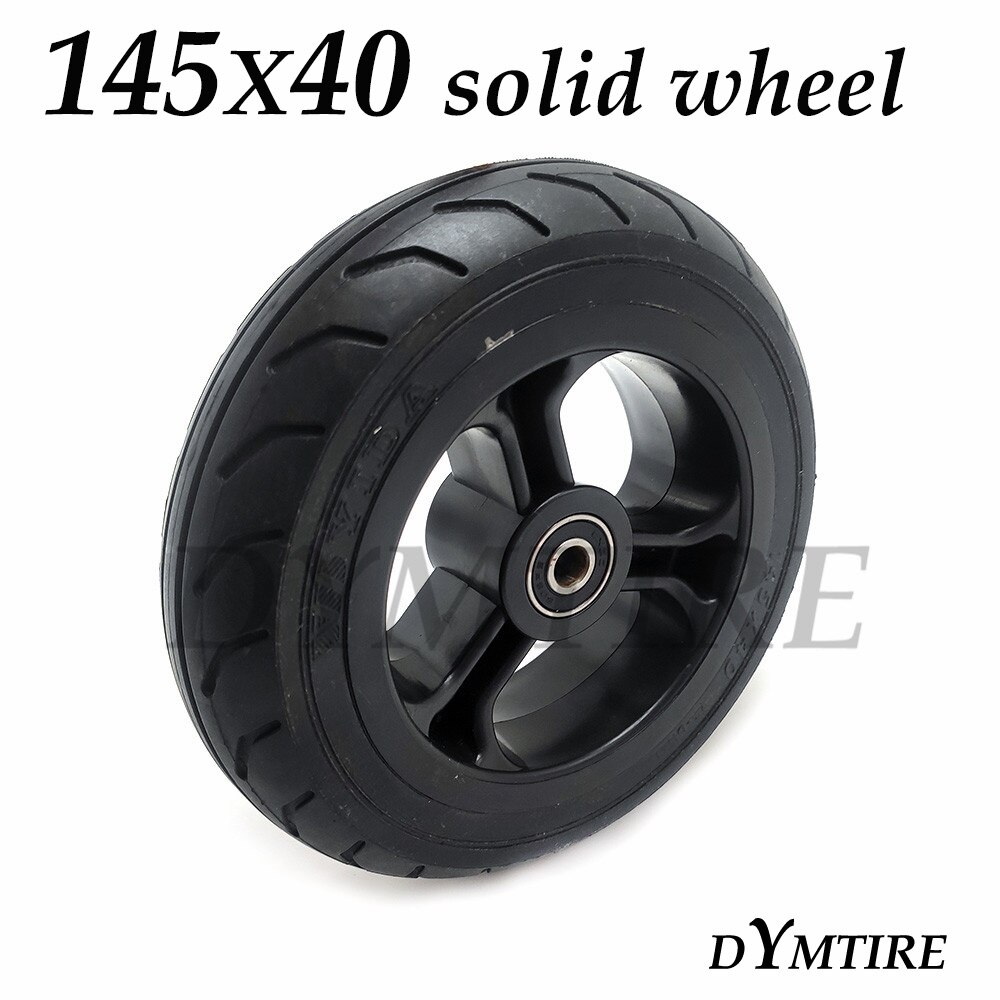 145x40 Wheel for Mini Electric Scooter Fastwheel F0 Solid Tire with Plastic Hub