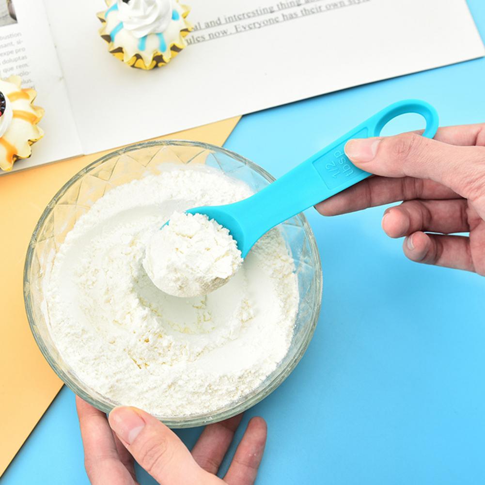 Measuring Cups Mix Color Measuring Spoons Lightweight Anti-deform Good Flour Measuring Cup Spoon Set