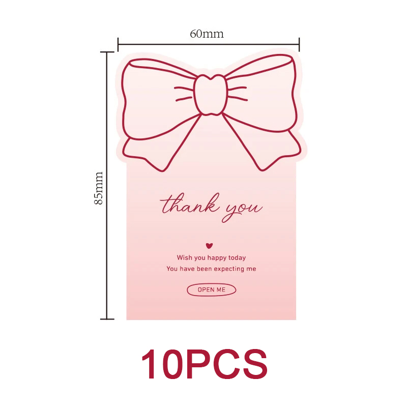 10-30 Uds. Pegatinas de agradecimiento con lazo rosa para paquete, etiquetas adhesivas decorativas para caja de , artículos para hornear, paquete comercial: Gris claro