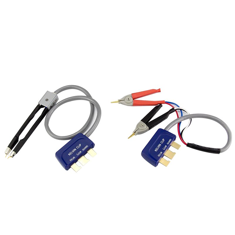 Electrical bridge digital meter test lead kelvin clip test hook clamp instrument cable smd patch tweezers coating superiot