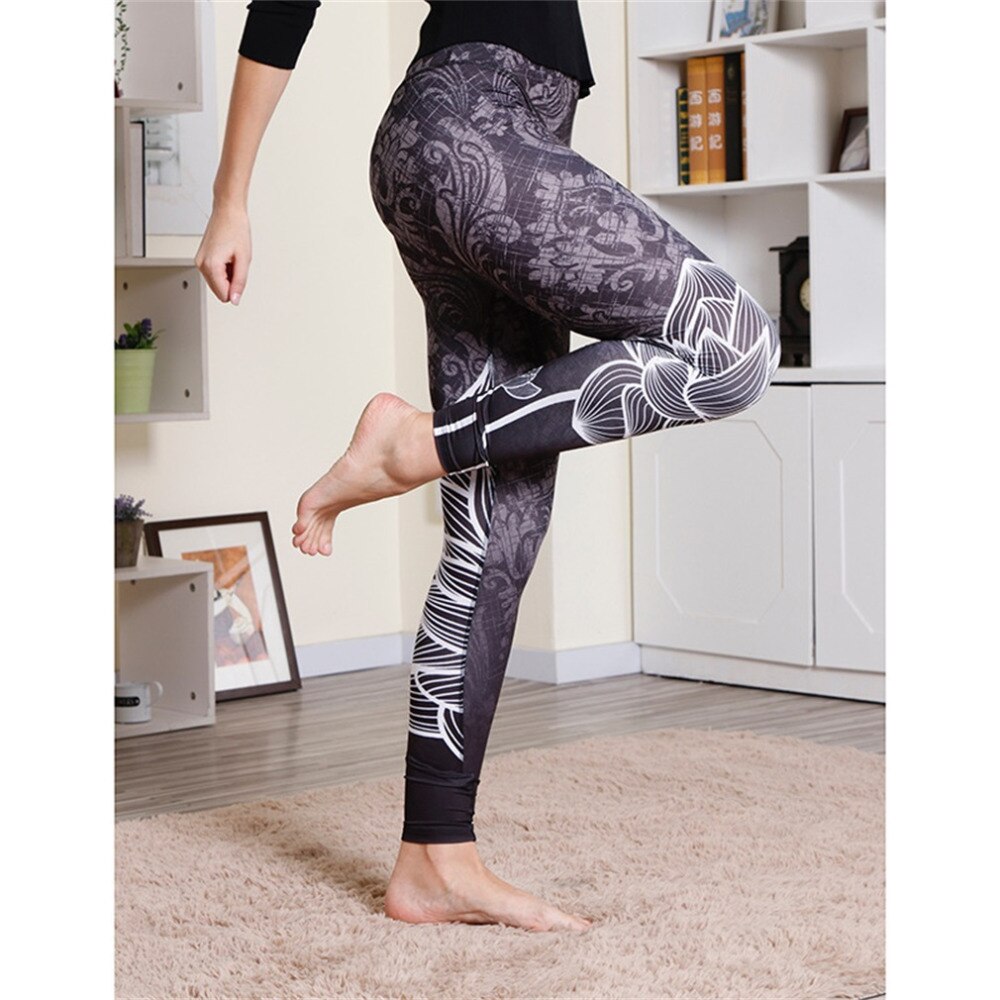 Kvinders sportstøj sport leggins høj talje push up fitness leggings bukser cykling elastisk træning leggings til kvinder