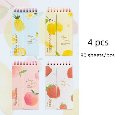 4PC Kawaii Foreign English Words Language Vocabulary Notebook Study Writing Reciting Book Planner Escolar Papelaria Stationery: 8