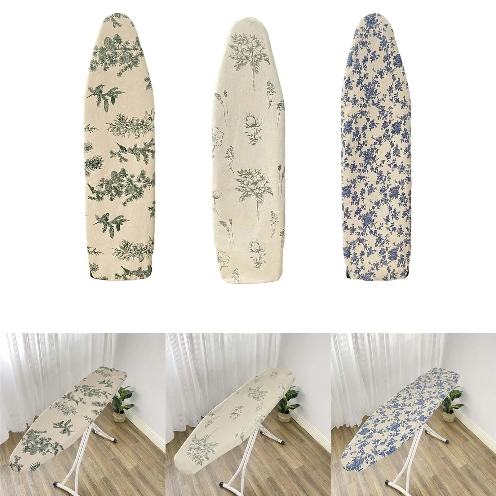 Ironing Board Cover Ironing Board Pad Replacement Heat Resistant Small Ironing Board Cover Durable Printed Pink Flamingo