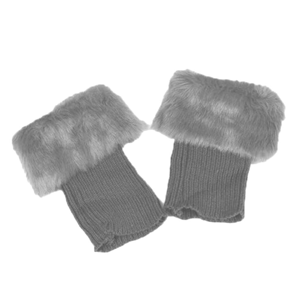 Frauen Feste Stiefel Socken Winter draussen Zubehör Gestrickte Deckel Erwachsene Weichem Bein Wärmer Knöchel fußlos Hülse