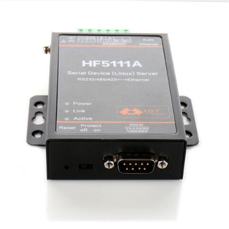Wifi module Offical HF5111A RJ45 RS232/485/422 To Ethernet Linux Serial Port Server Converter Device Industrial Connector Unit
