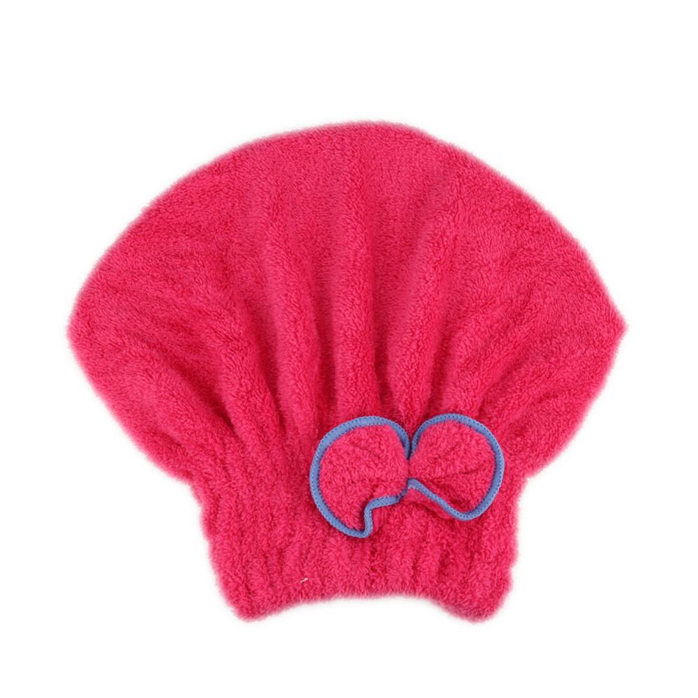 Microfibra de secado rápido de cabello Spa Bowknot Wrap gorro toalla para baño 7 colores de Color sólido accesorios de baño Wrap toallero: 05